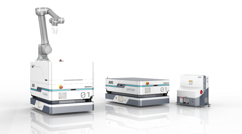 pg电子數位開發的自主式移動機器人（AMR250M），搭配全向輪並結合AI演算法、2D LiDAR、3D攝影機等技術，協助客戶實現產線全自動化